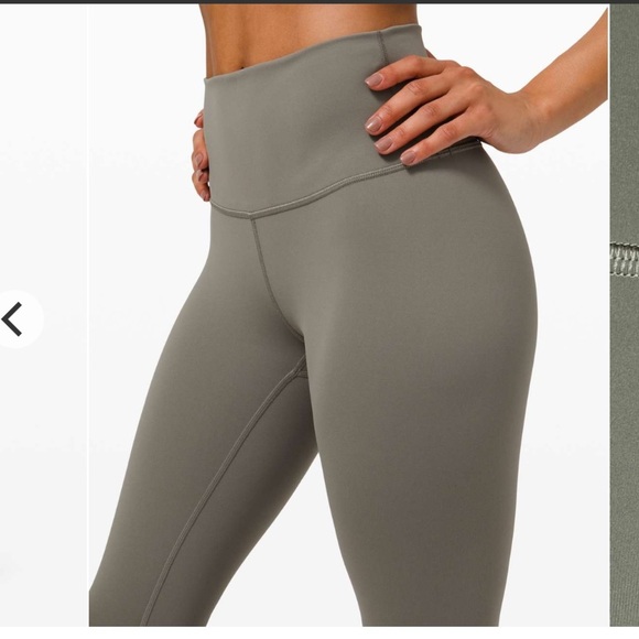 Lululemon Wunder Under High-Rise Tight 25" *Luxtreme Grey Sage Size 10 28 - Picture 3 of 6